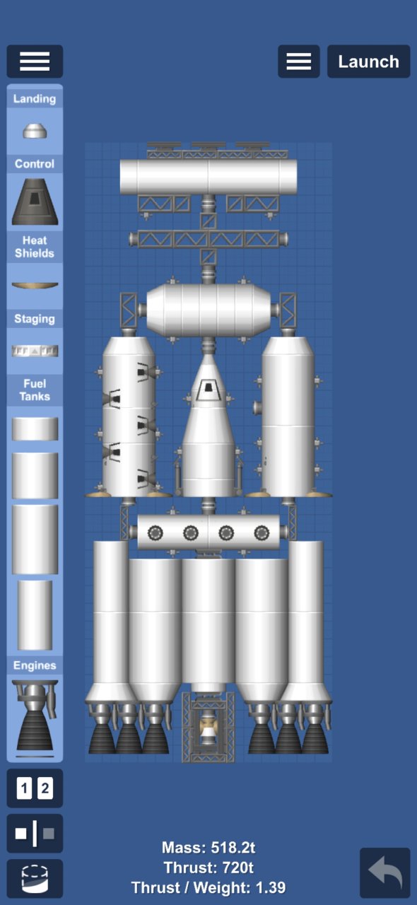 1 launch space station(no dlc) Spaceflight Simulator
