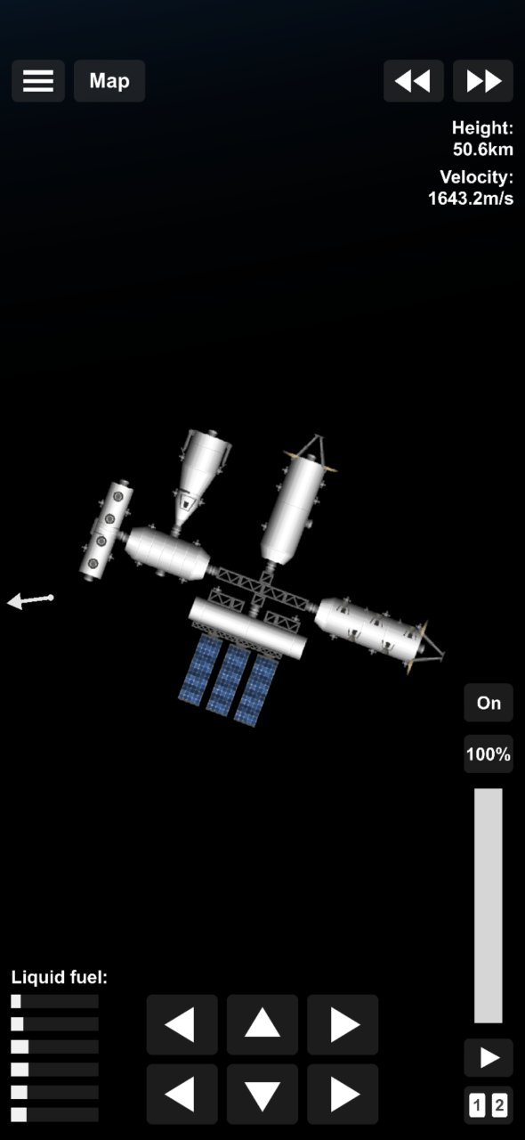 1 launch space station(no dlc) Spaceflight Simulator
