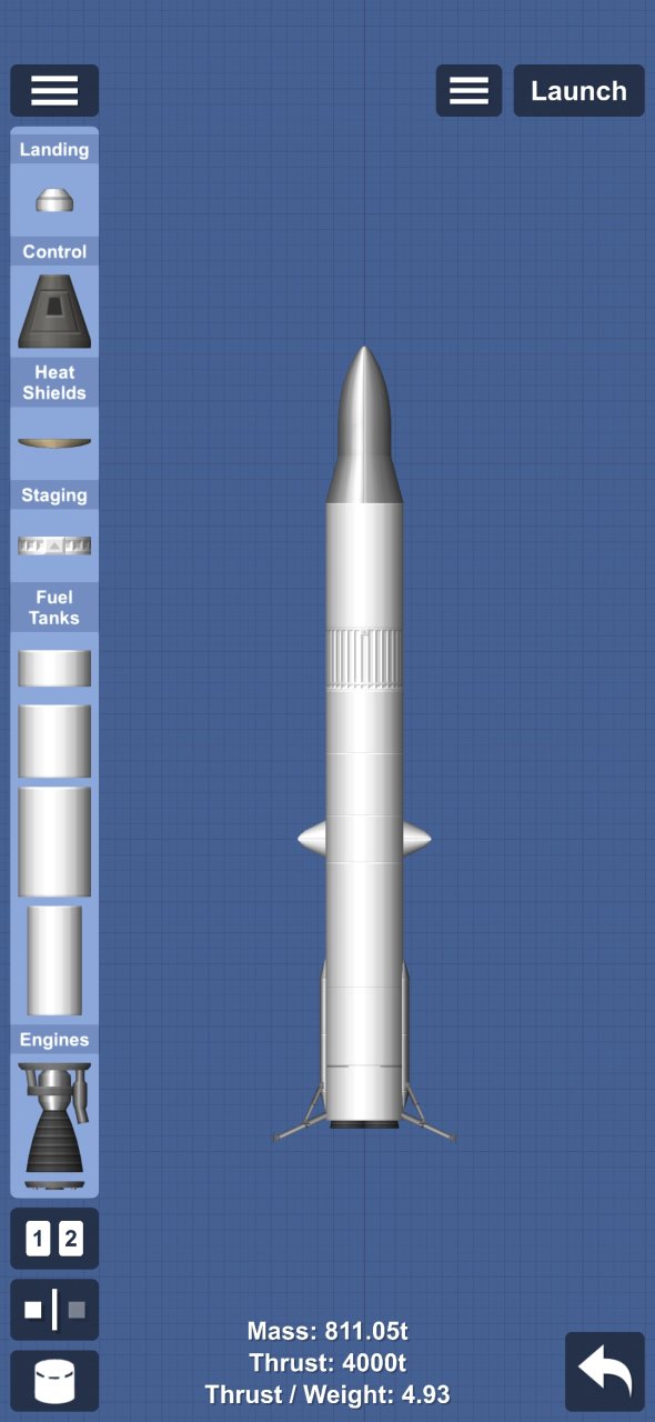 2 STAGE NEW GLENN for Spaceflight Simulator