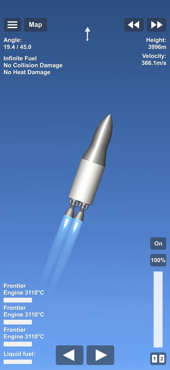 2 STAGE NEW GLENN Spaceflight Simulator
