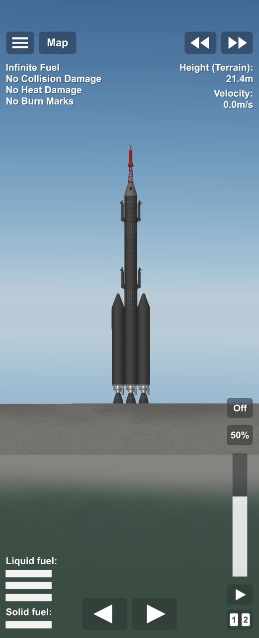 3-Stage Escape Rocket V1 for Spaceflight Simulator