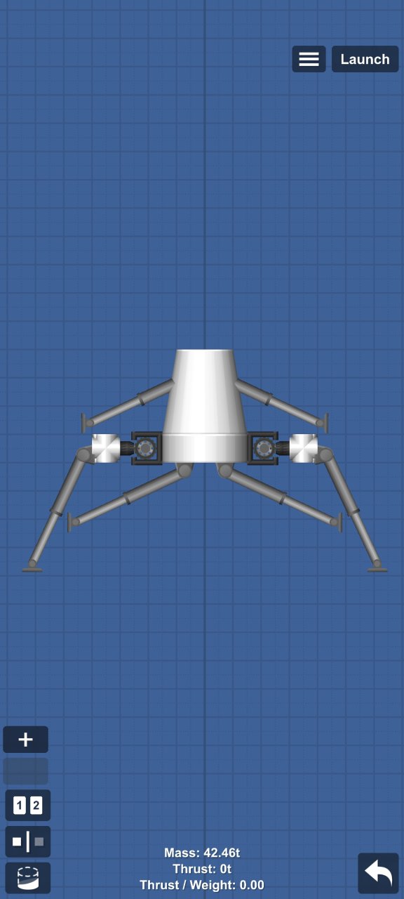 6 wide suspended gear for Spaceflight Simulator