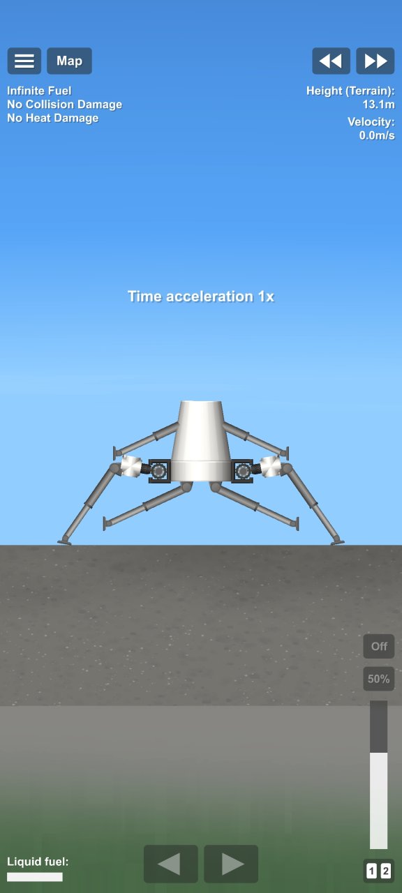 6 wide suspended gear Spaceflight Simulator