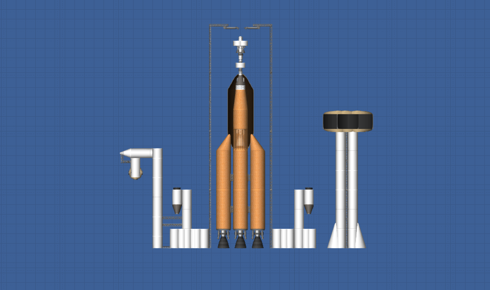 Rocket With Launch and Abort System for Spaceflight Simulator • SFS UNIVERSE