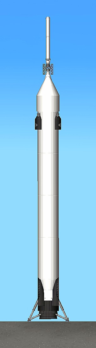 Falcon X (art concept) for Spaceflight Simulator • SFS UNIVERSE