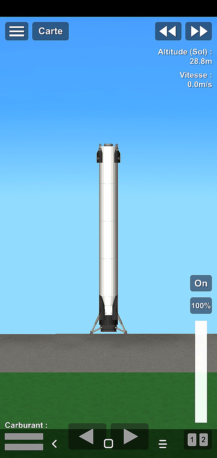 Falcon X (art concept) for Spaceflight Simulator • SFS UNIVERSE