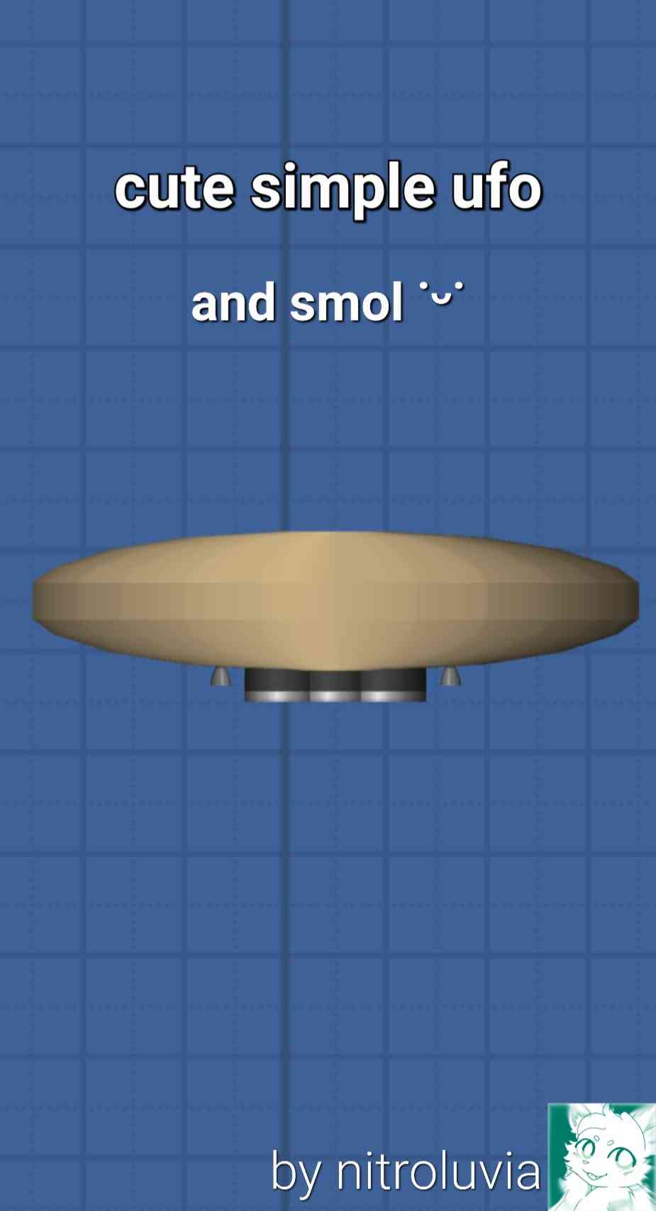 Little cute ufo for Spaceflight Simulator • SFS UNIVERSE