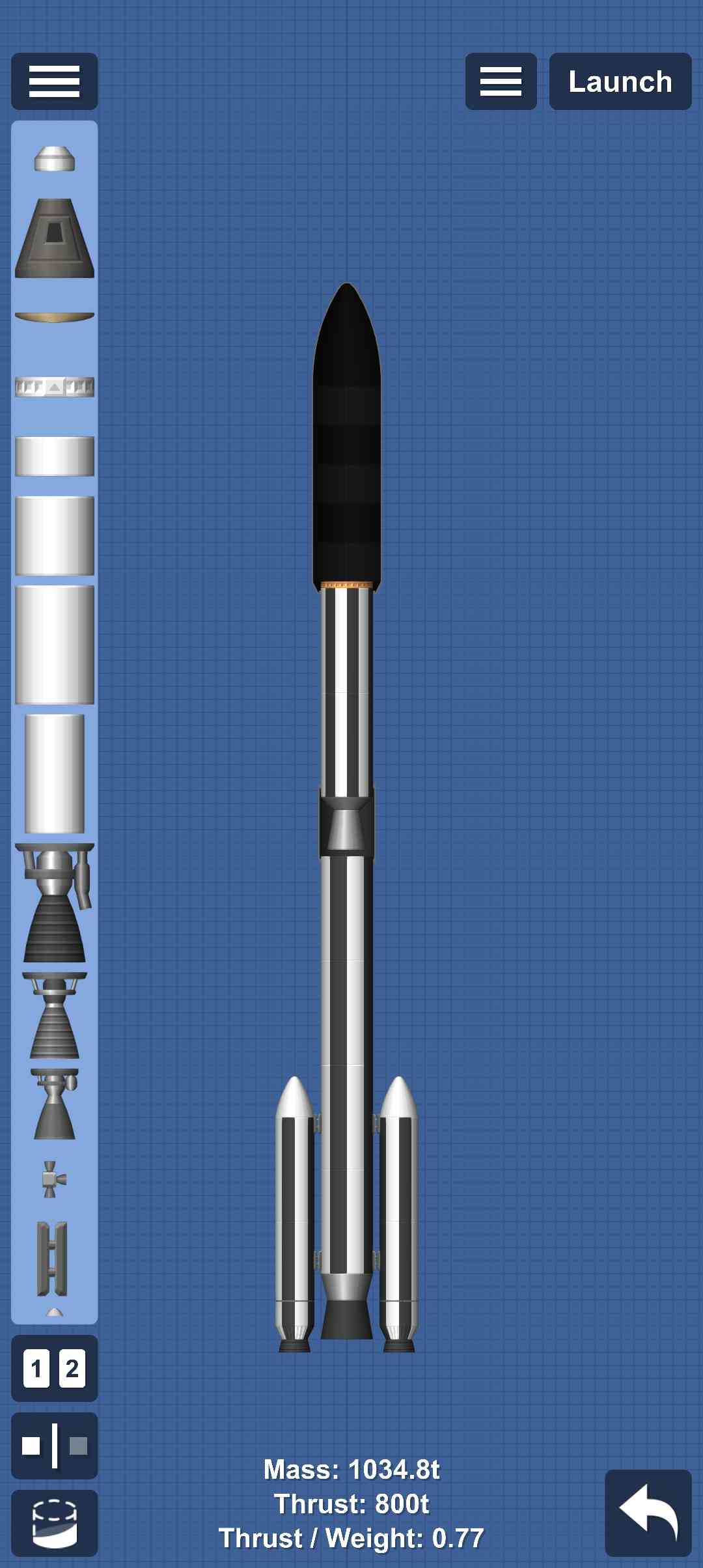 Low Earth Orbit Launcher for Spaceflight Simulator • SFS UNIVERSE