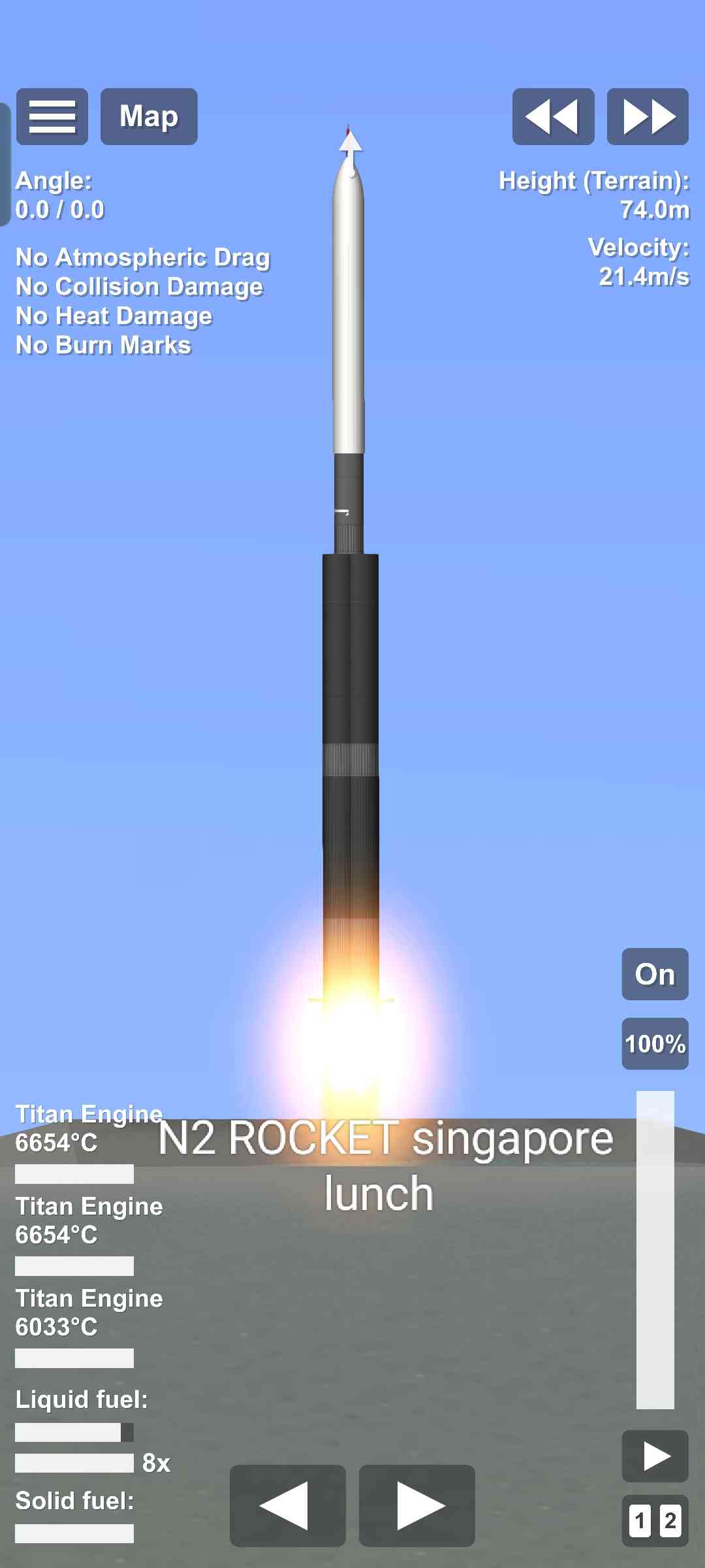 N2 ROCKET singapore for Spaceflight Simulator • SFS UNIVERSE