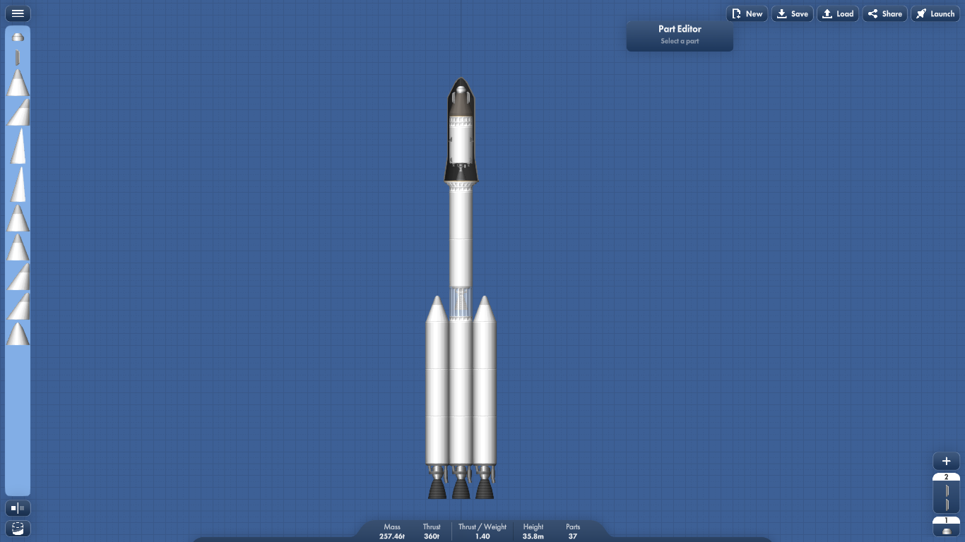 Ideal stage modified for Spaceflight Simulator • SFS UNIVERSE