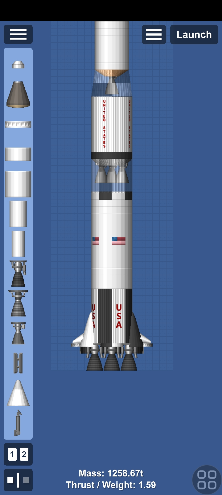 Saturn V(apollo11) for Spaceflight Simulator • SFS UNIVERSE