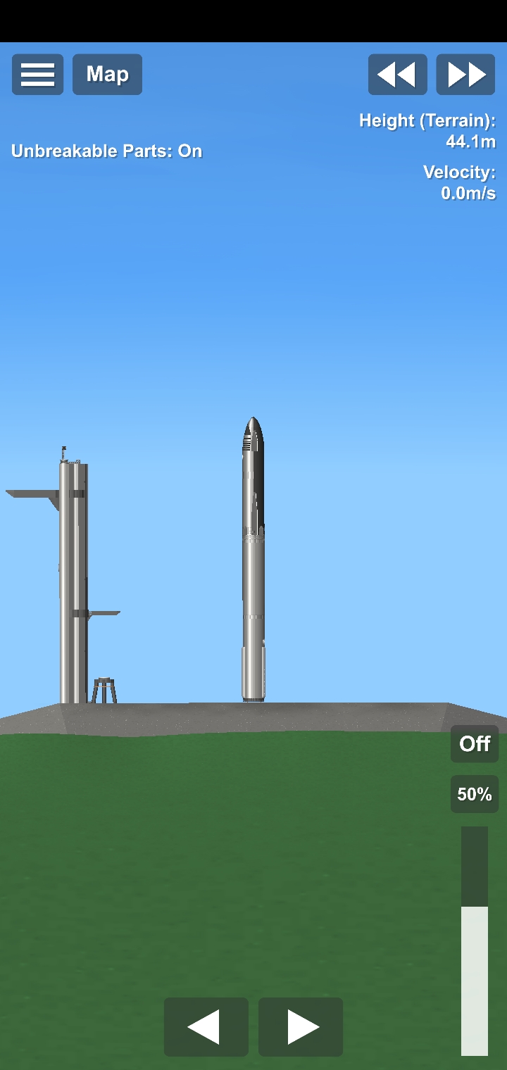 Starship booster for Spaceflight Simulator • SFS UNIVERSE