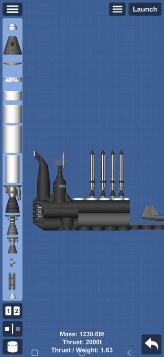 Aircraft ship Q-1 Remake Blueprint for Spaceflight Simulator / SFS BP