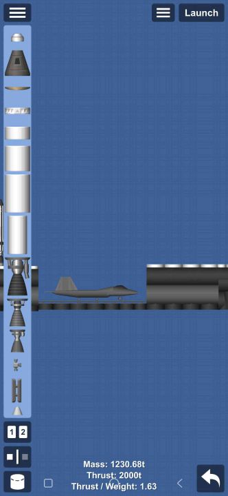 Aircraft ship Q-1 Remake Blueprint for Spaceflight Simulator / SFS BP