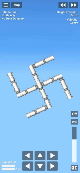 Aircraft ship Q-1 Remake Blueprint for Spaceflight Simulator / SFS BP