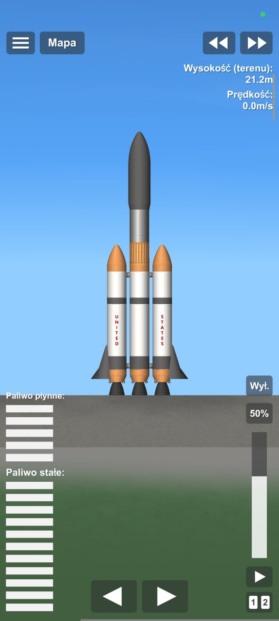 Alpha (α) heavy rocket Spaceflight Simulator