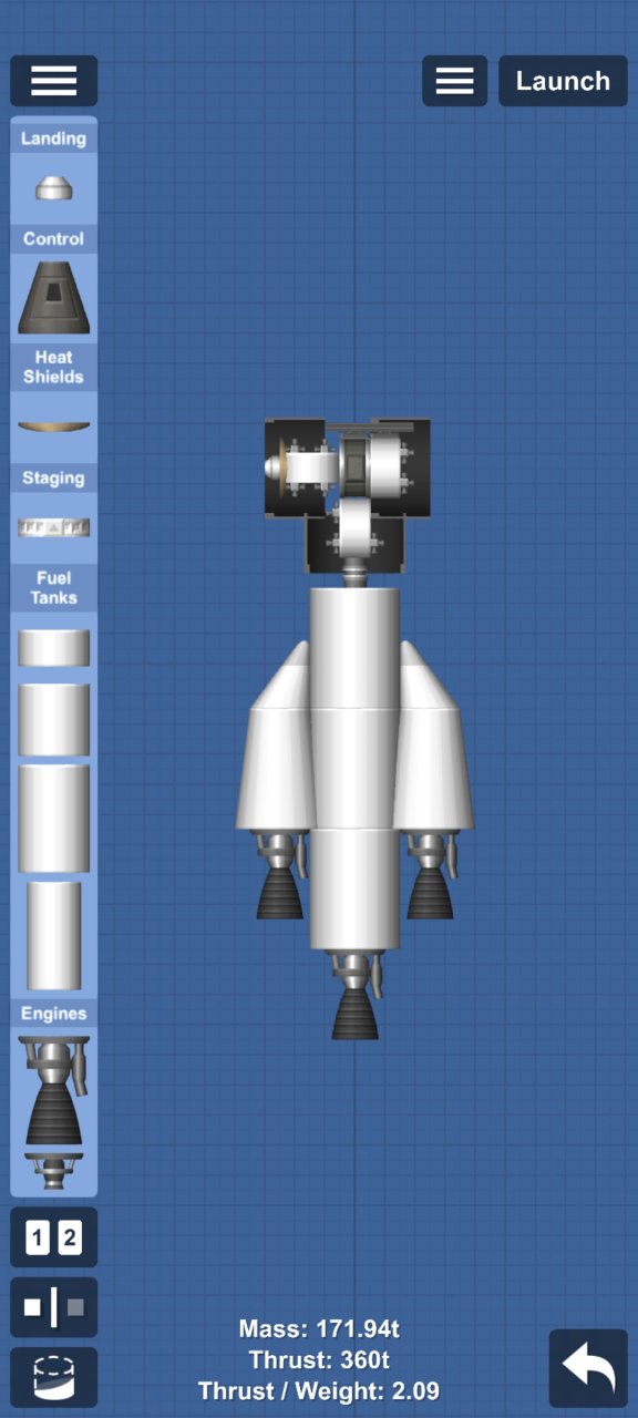 Alpha Probe With Rocket Spaceflight Simulator