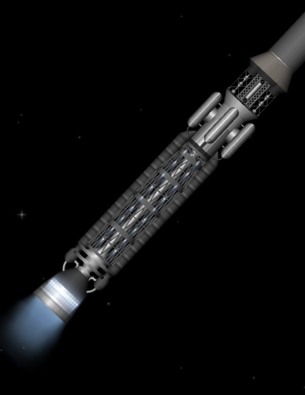Anti-matter fusion engine Spaceflight Simulator