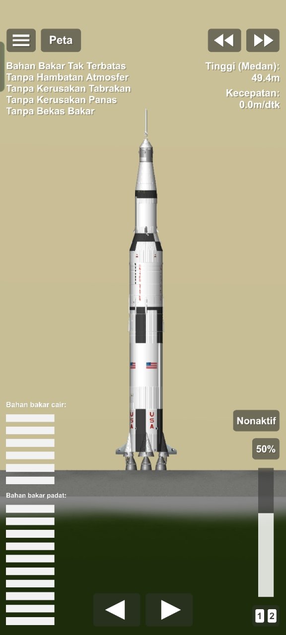 Apollo Saturn v (blueprint) Spaceflight Simulator