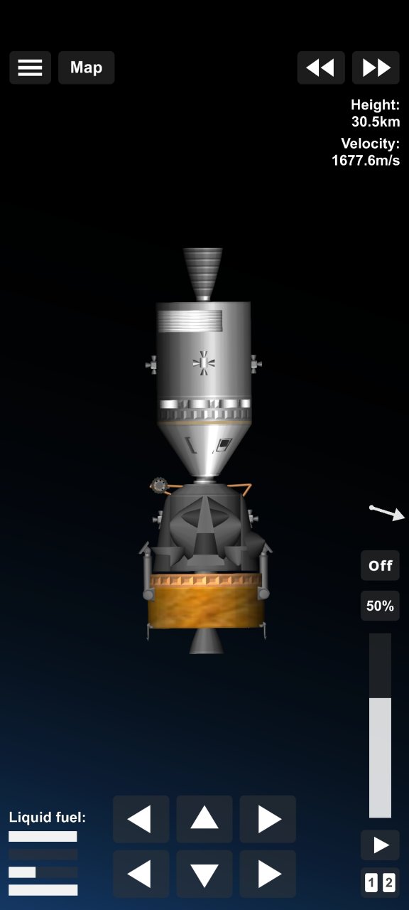 Apollo spacecraft+ moon lander Spaceflight Simulator
