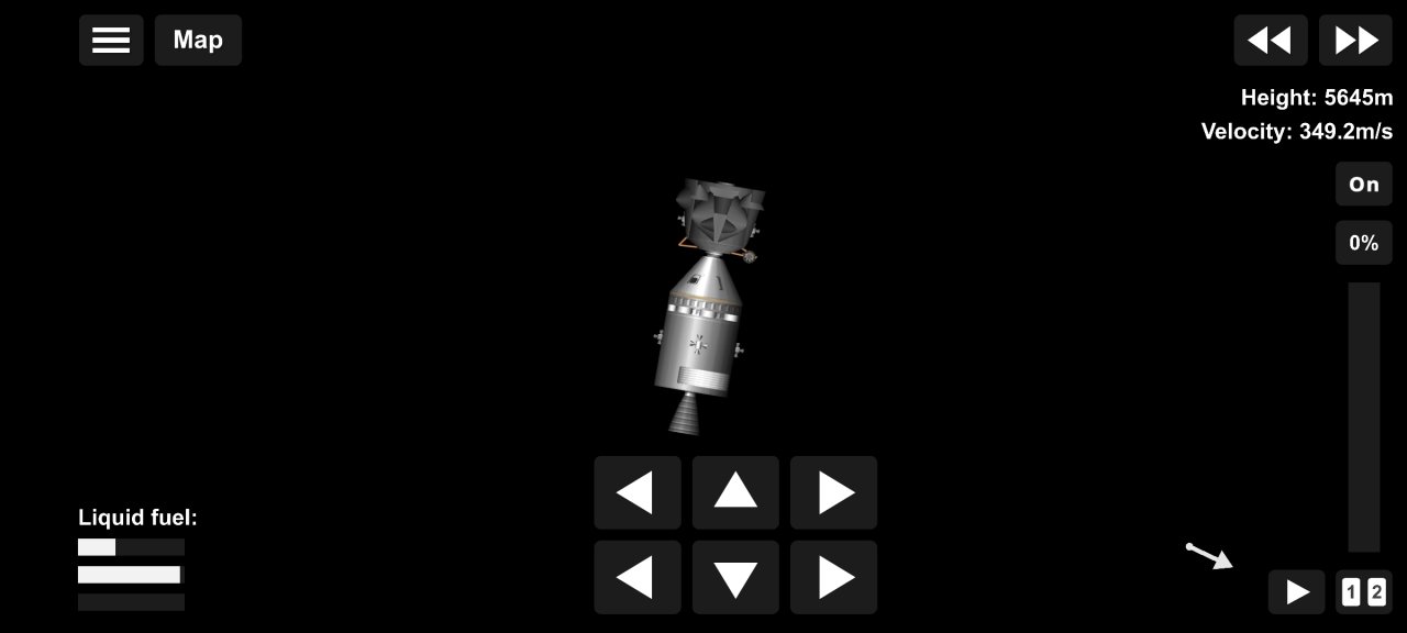 Apollo spacecraft+ moon lander Spaceflight Simulator