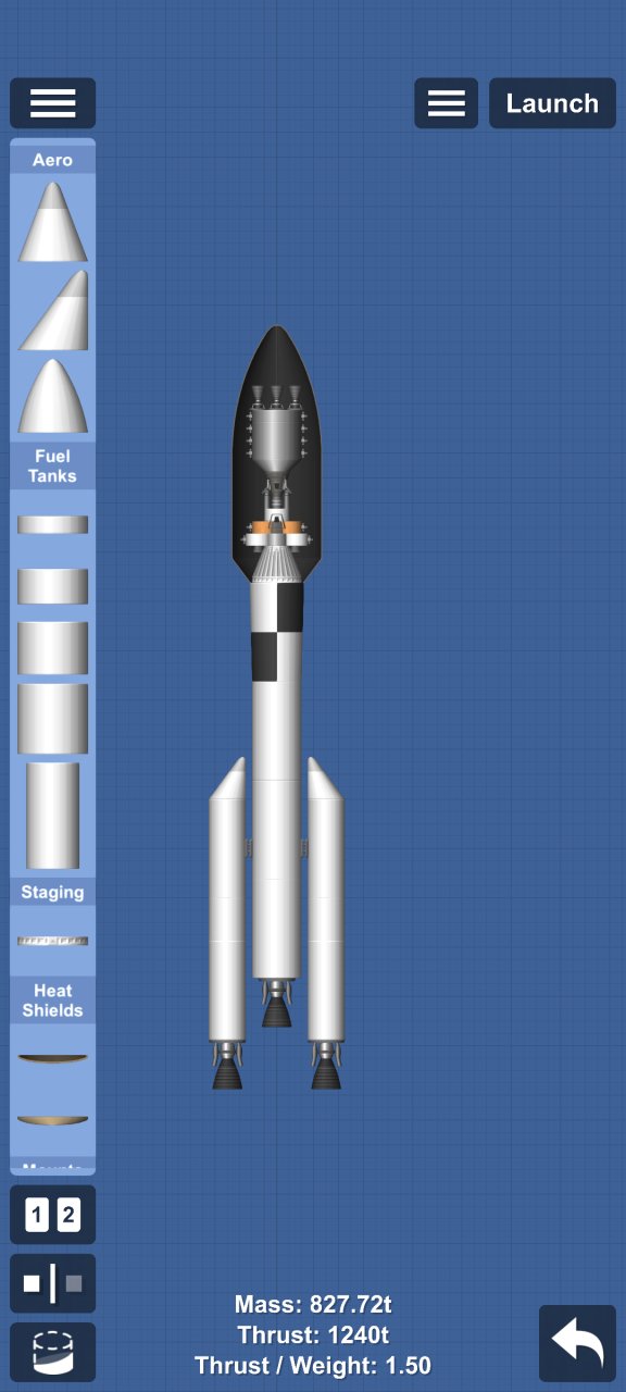 Apollo style lander Spaceflight Simulator