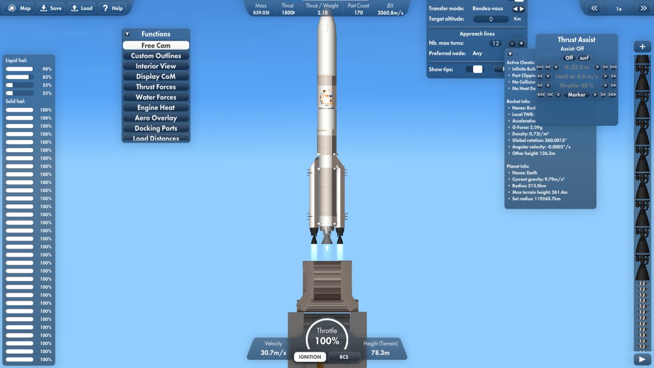 Ariane 6 Spaceflight Simulator