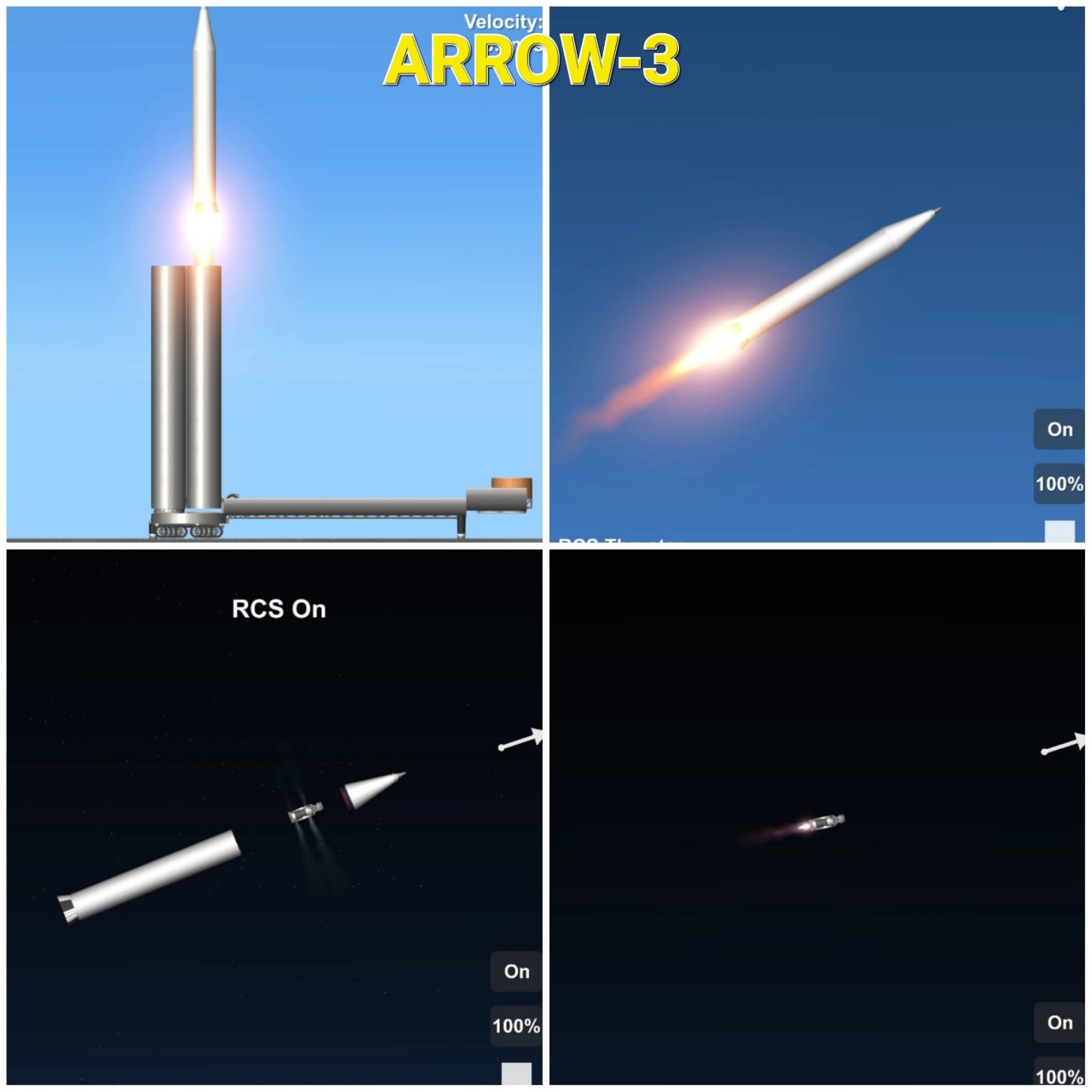 ARROW-2 and ARROW-3 Missiles Spaceflight Simulator