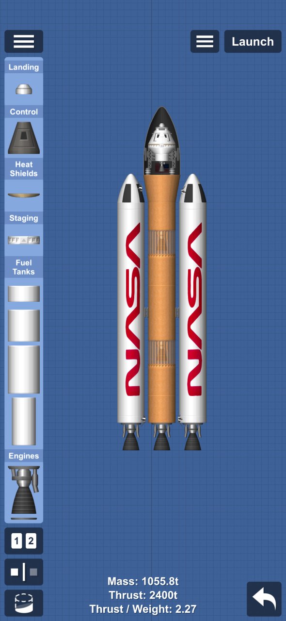 Artemis 2 SLS Spaceflight Simulator