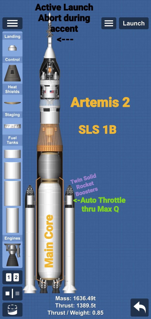 Artemis 2 w/ ICPS Mission for Spaceflight Simulator