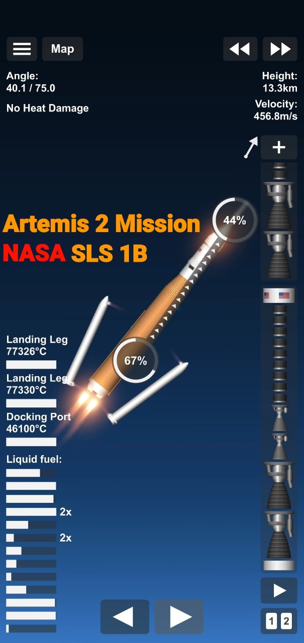 Artemis 2 w/ ICPS Mission Spaceflight Simulator