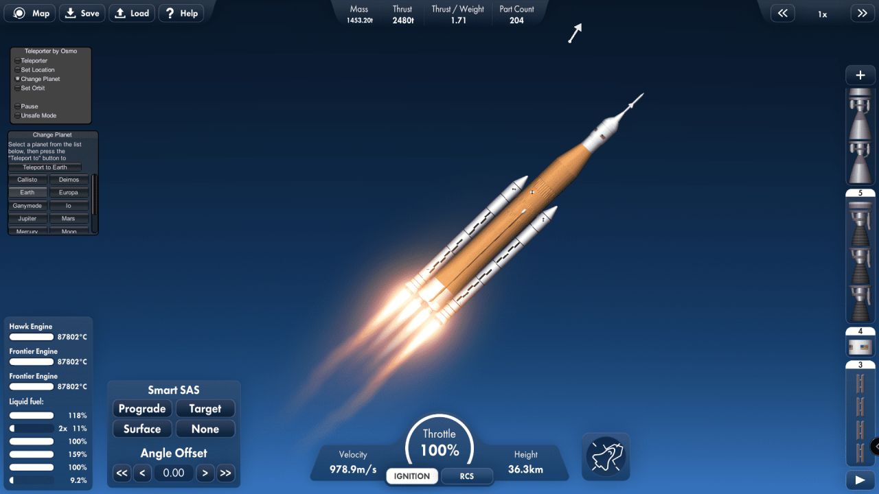 ArTeMiS1 Blueprint for Spaceflight Simulator / SFS BP