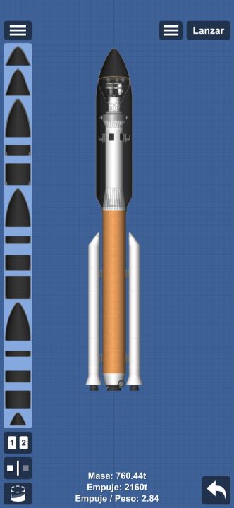 Atlas v (perseverans) Blueprint for Spaceflight Simulator / SFS BP