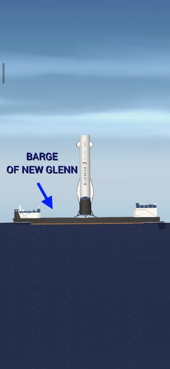 BARGE OF NEW GLENN Spaceflight Simulator