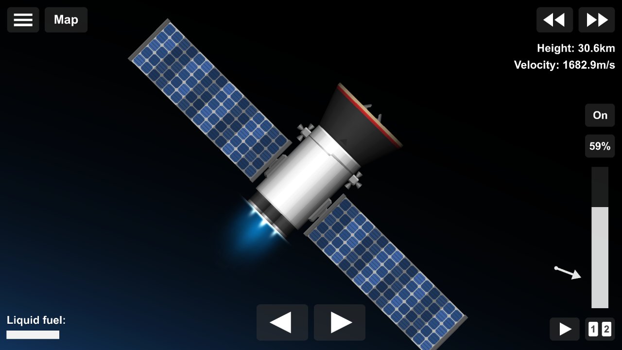 Basic Dish Satellite Spaceflight Simulator