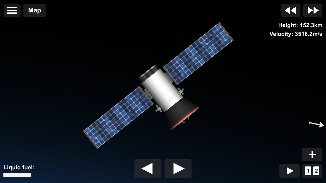 Basic Dish Satellite Spaceflight Simulator
