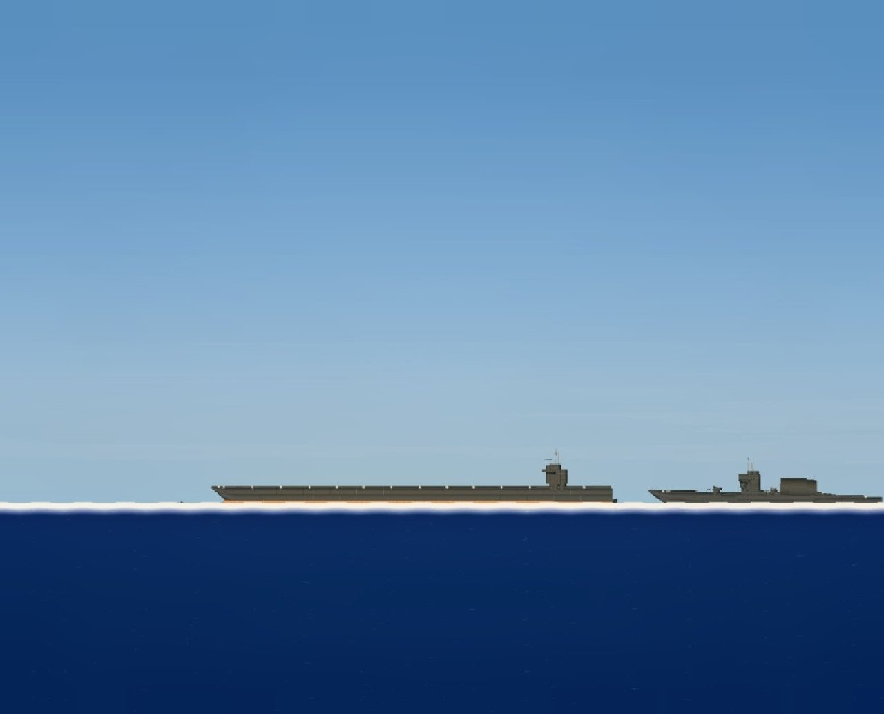 Battle cruiser Spaceflight Simulator