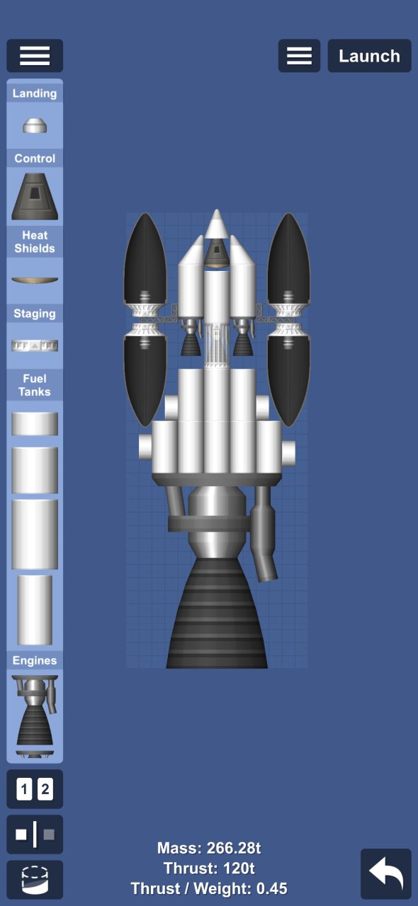 Big cargo rocket for Spaceflight Simulator