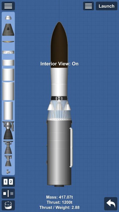 Black Arrow Blueprint for Spaceflight Simulator / SFS BP