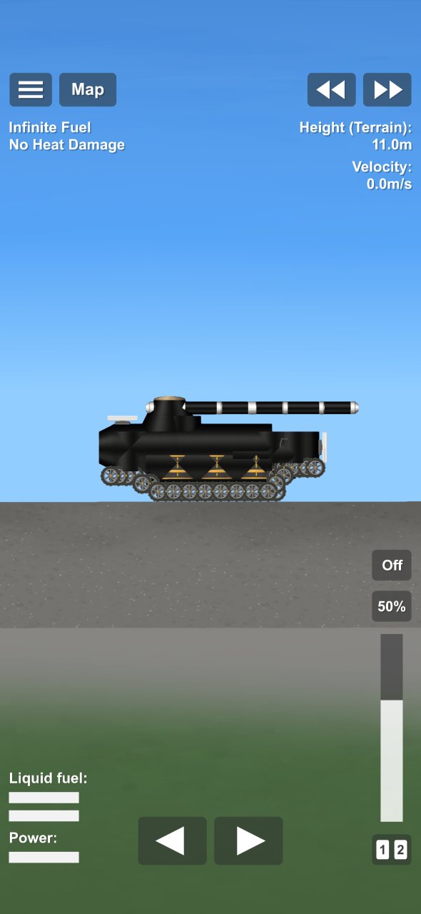 Black Military Tank Spaceflight Simulator