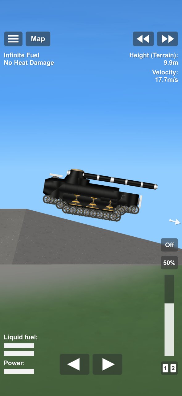 Black Military Tank Spaceflight Simulator
