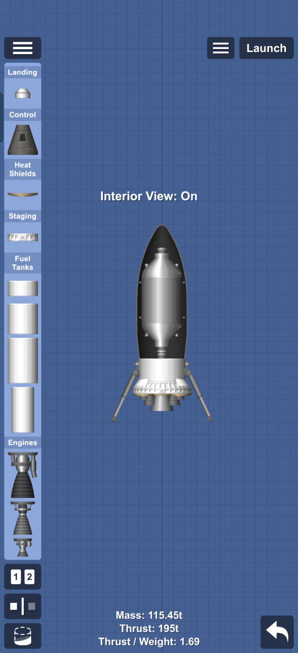 Blue Lander (Modules - Cargo) Spaceflight Simulator