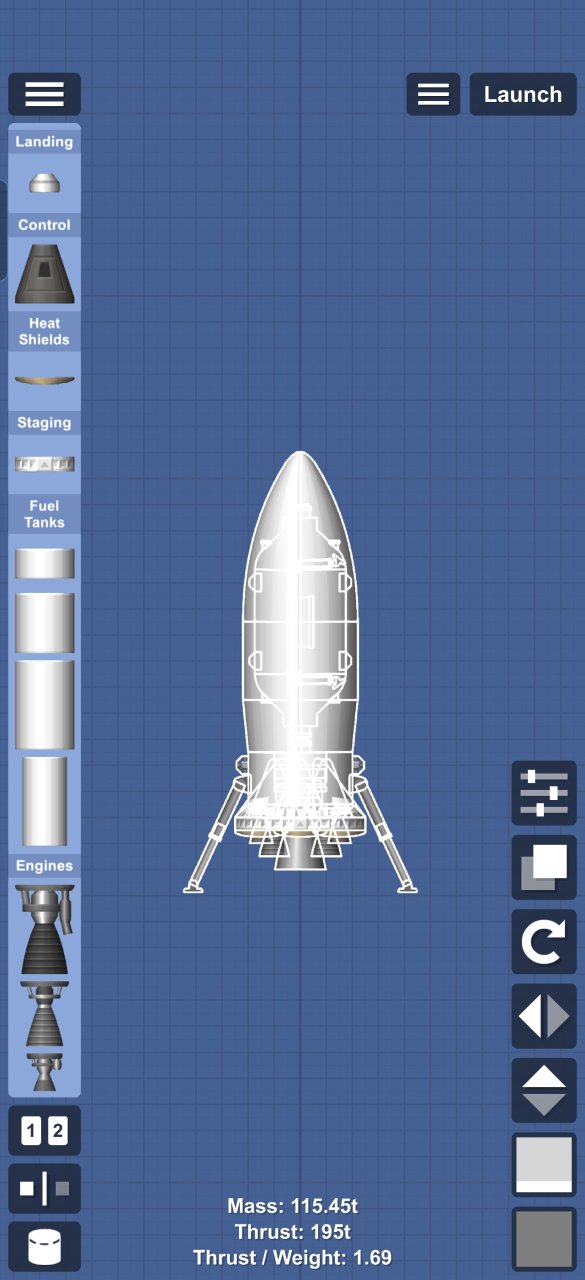 Blue Lander (Modules - Cargo) Spaceflight Simulator