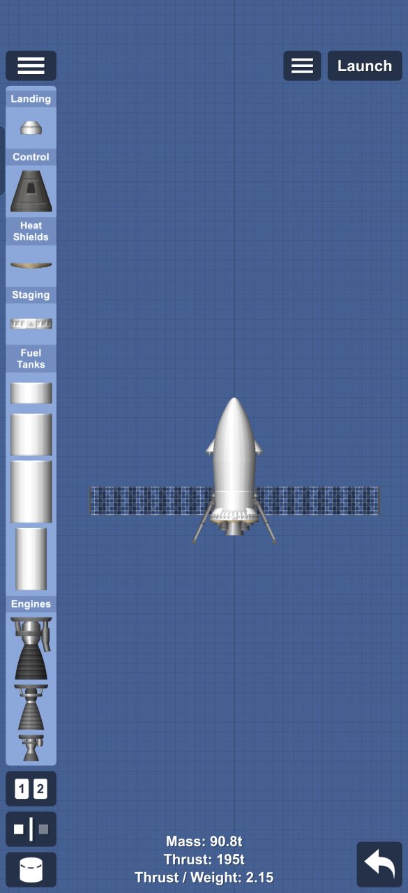 Blue Lander (Rover - Small CG) Spaceflight Simulator