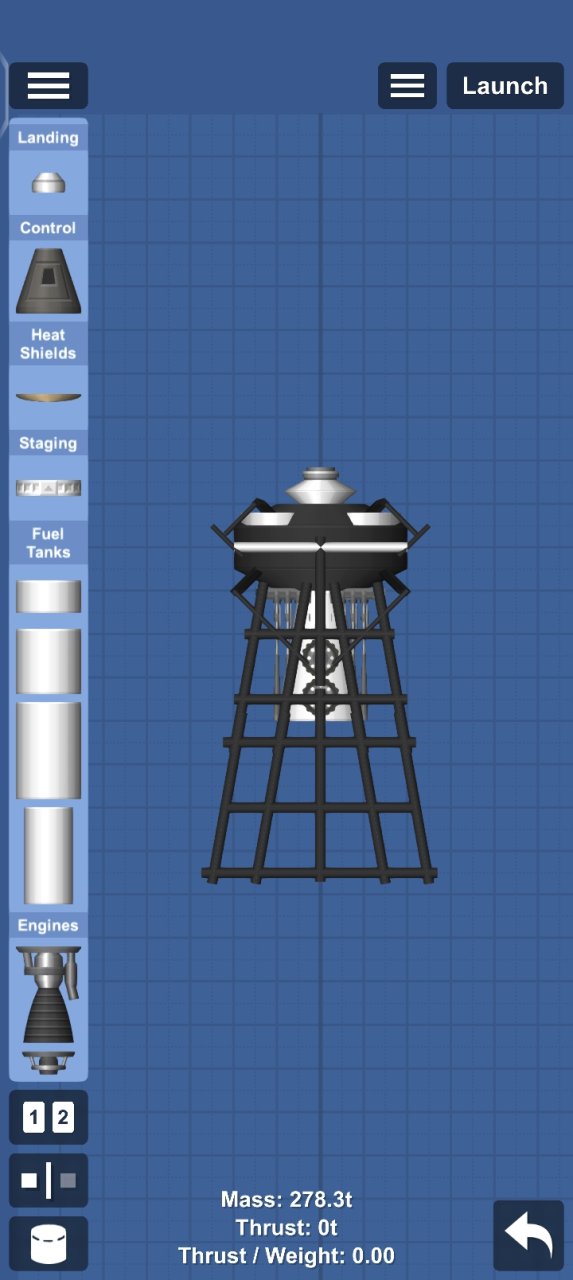 Blue night engine Spaceflight Simulator