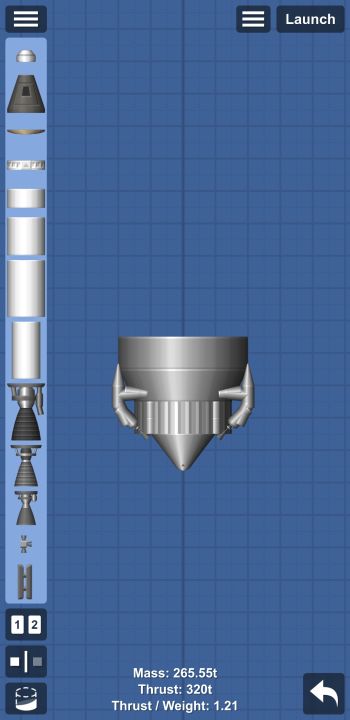 Bluster engine Blueprint for Spaceflight Simulator / SFS BP