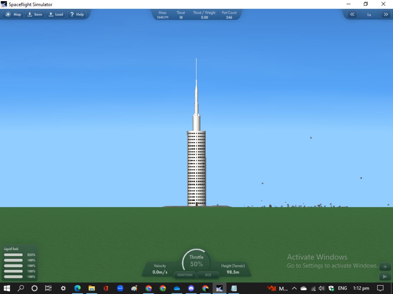 Tower Blueprint for Spaceflight Simulator / SFS BP