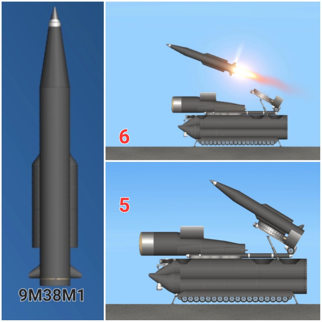 BUK-M1 with 9M38M1 Spaceflight Simulator