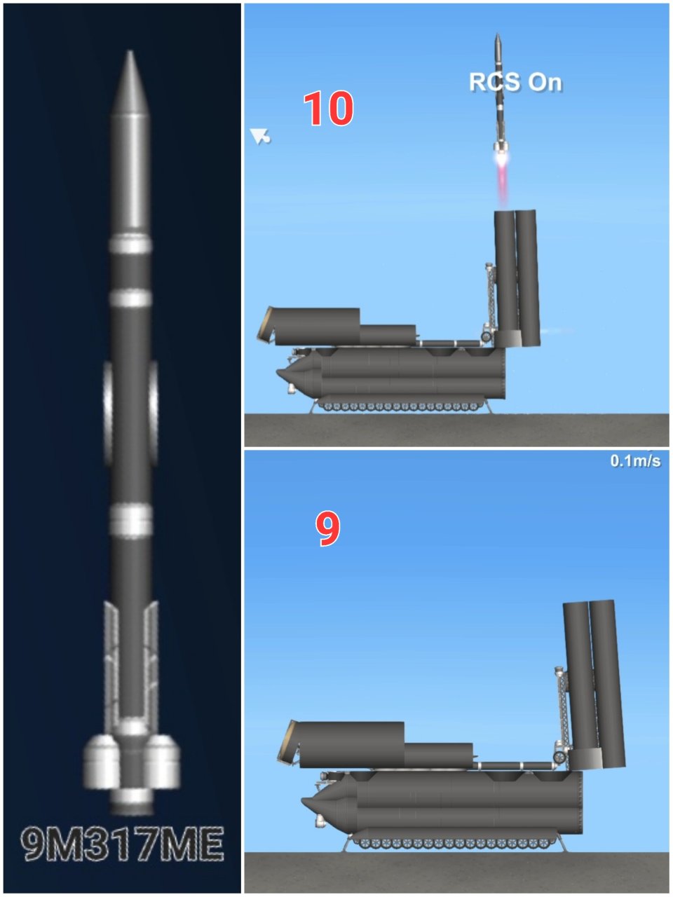 BUK-M3 with 9M317ME Spaceflight Simulator