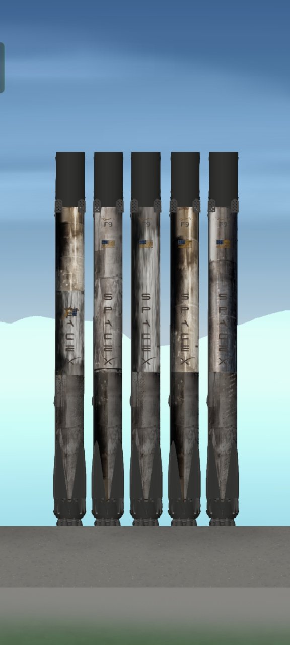 Burn mark efek for falcon 9 Spaceflight Simulator